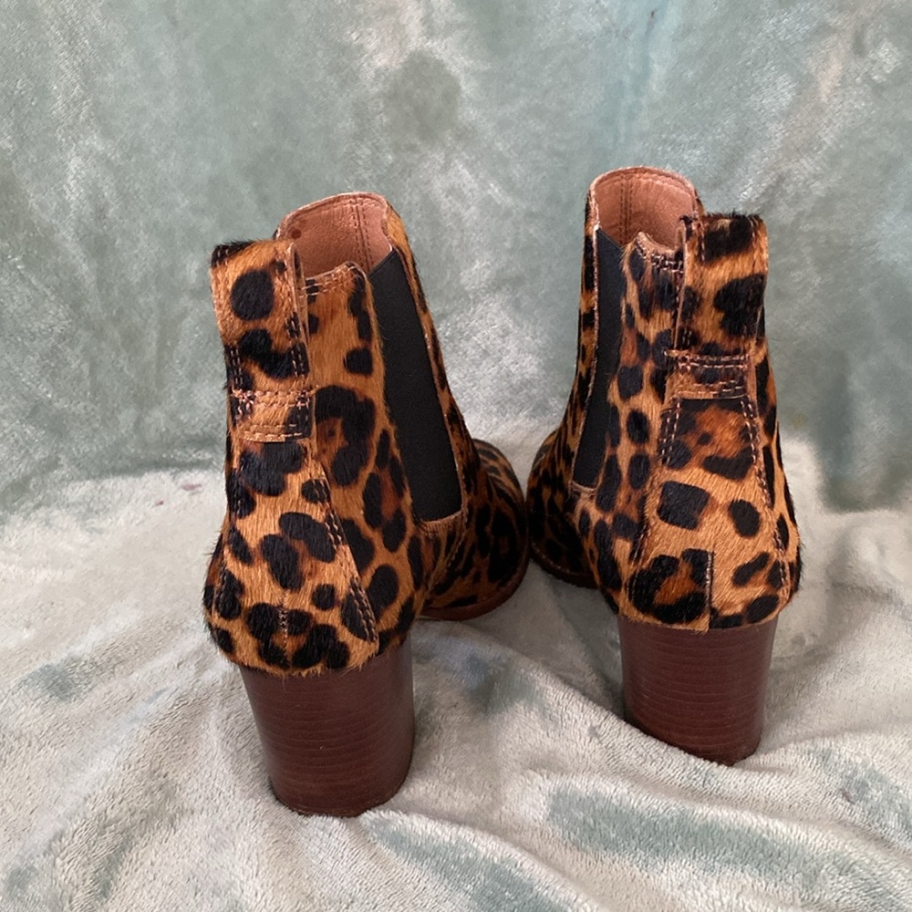 The Regan Boot by Madewell - Faux Leopard Calf Fur Women’s Size 7.5 - Picture 3 of 9